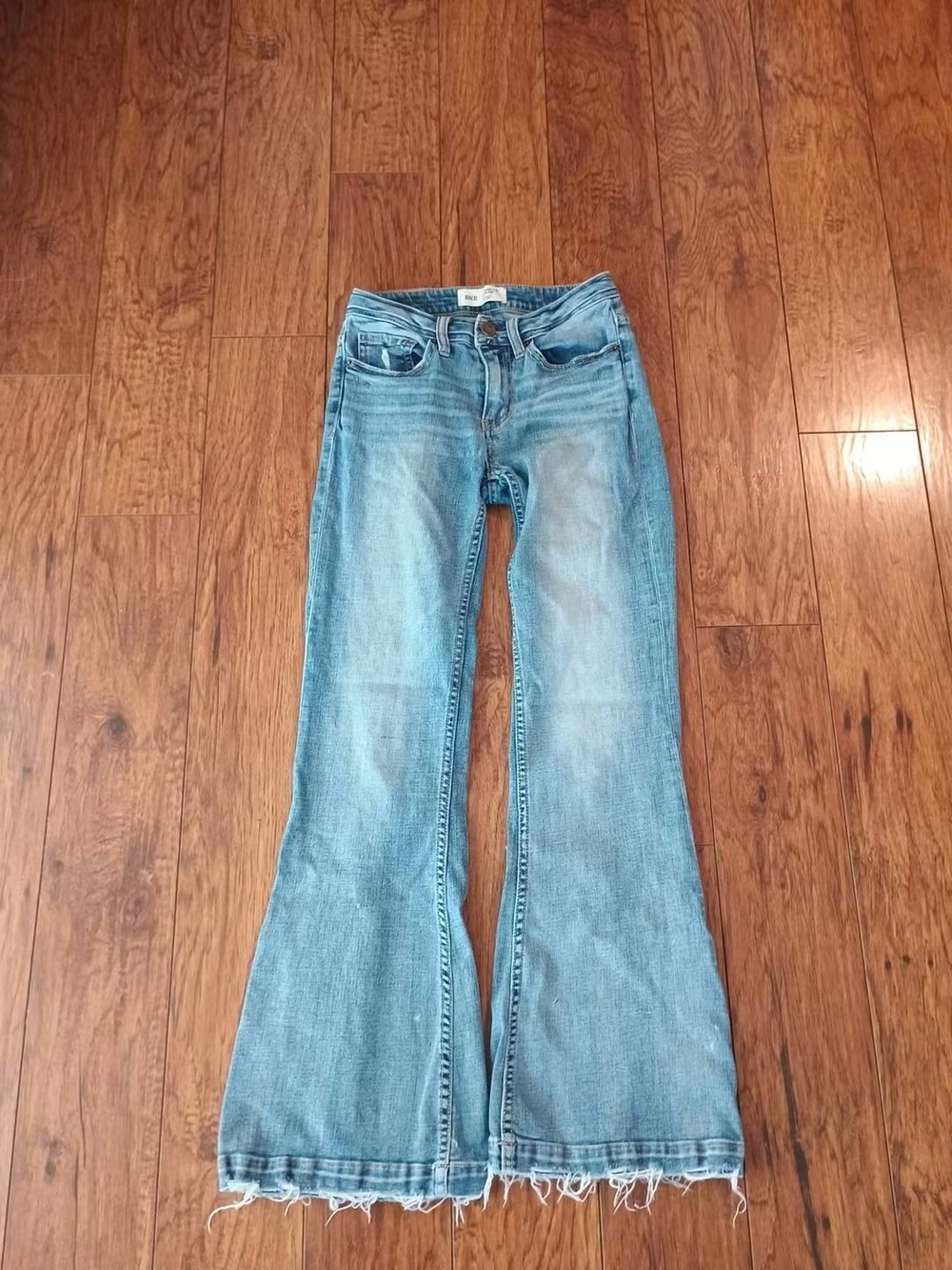 Buckle Light Blue Flare Jeans